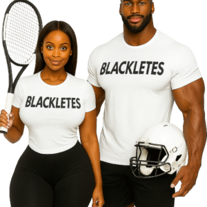 BLACK ON WHITE BLACKLETES T SHIRT